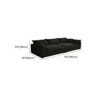 Art Deco Ink Solid Color Water Resistant Sofa Couch/Single Sofa for 5-seater/4-seater/6-seater with 2 Pillows