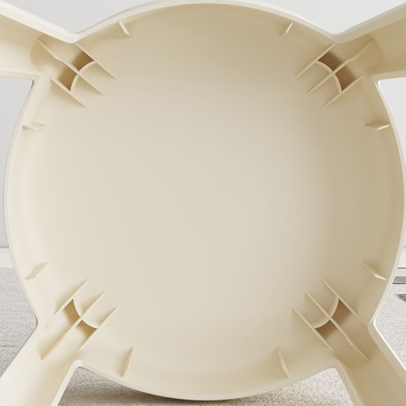 Backless Stool with Synthetic Material Frame