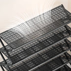 Modern Rectangle Ink Metal 21-30 Pairs/11-20 Pairs/1-10 Pairs Shoe Rack for Drawing Room with 7 Shelves/6 Shelves/4 Shelves