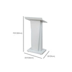 Metal Mobile Full Podium with Storage and Rollers