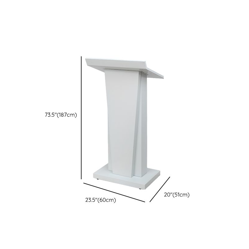 Metal Mobile Full Podium with Storage and Rollers