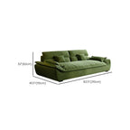 Emerald Green Standard/Single Sofa with Arm and 4/3 Pillows