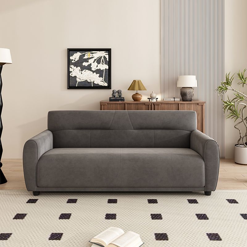 Dark Gray/Sage/Off-White Standard Sofa with Armrest for Drawing Room