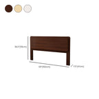 Trendy Panel Headboard in Natural Wood with No Distressing, Rectangle Shape for King/Queen/Full Bed, Free-standing with Standard Height