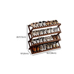 Art Deco Bambusa Rectangle Shoe Rack with 6/4/5 Shelves, Capacity for 1-30 Pairs, Drawing Room