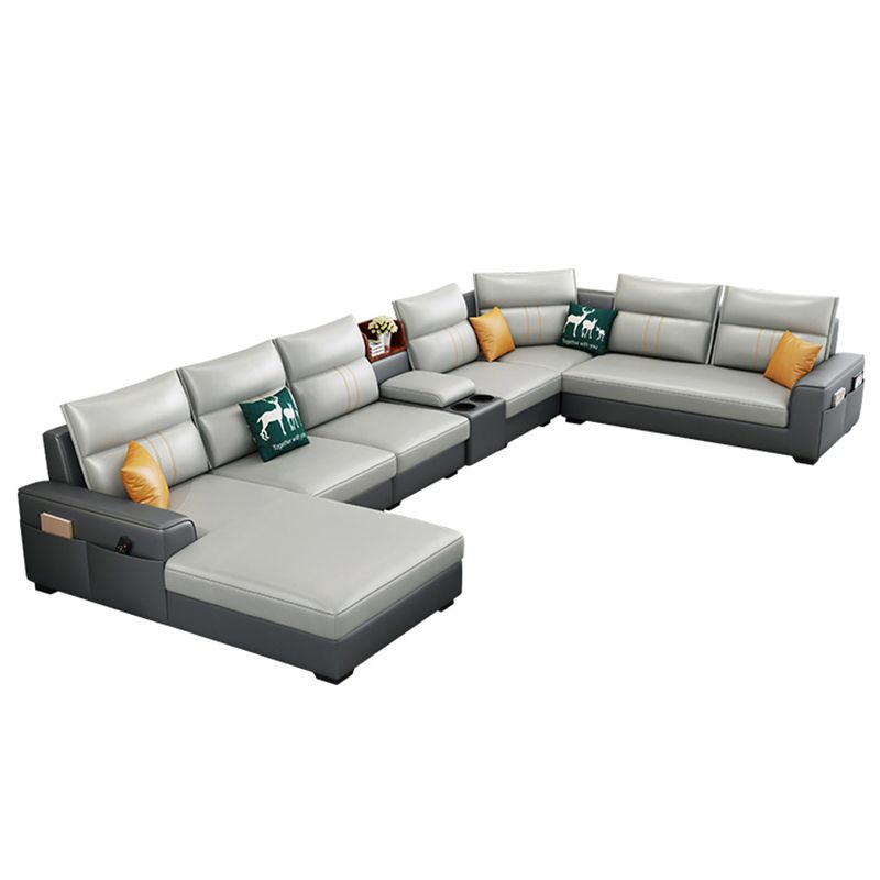 Living Room Modular Sofa in Modern Style Minimalist Corner Sofa with Armrests