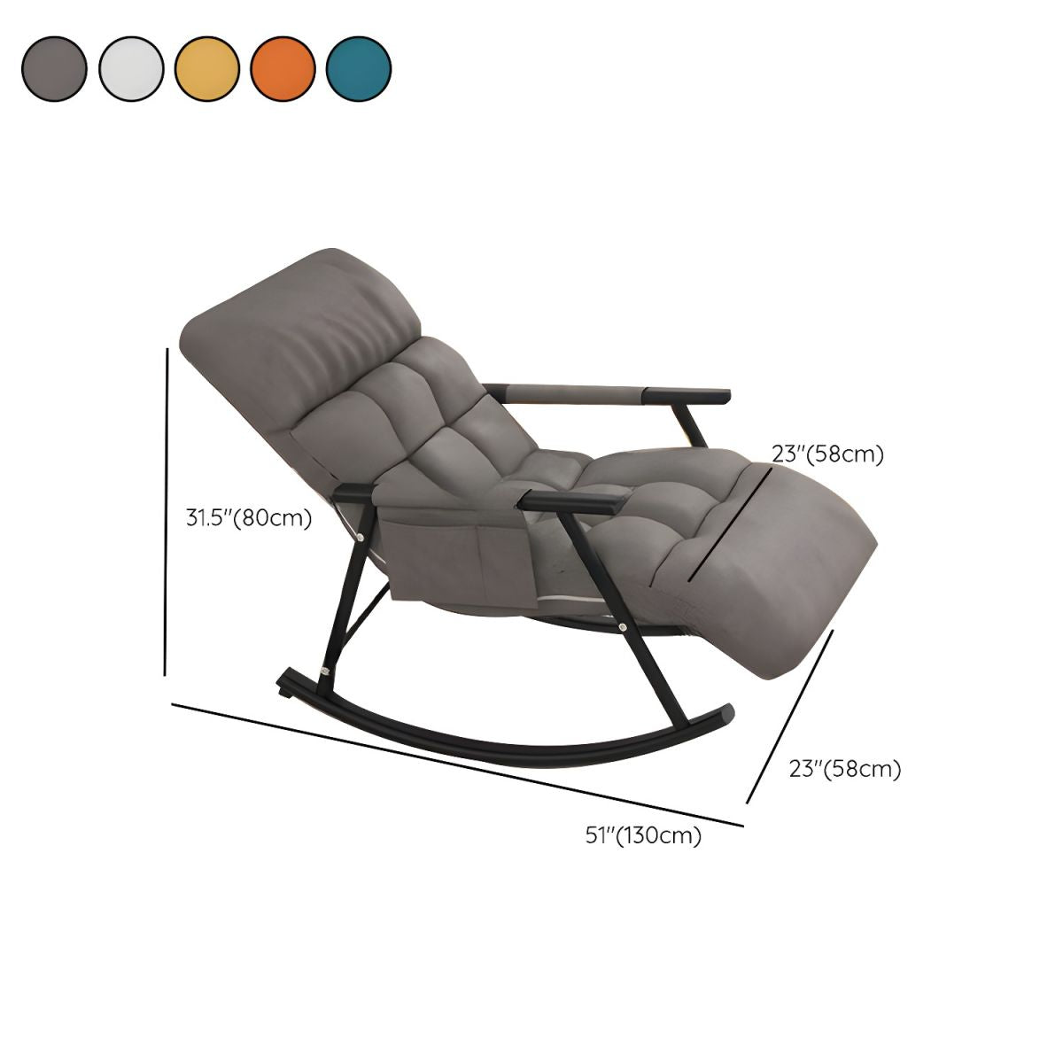 Stylish Upholstered Rocking Chair in Modern Design for Ultimate Comfort