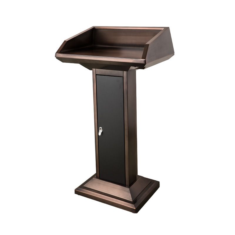 Stainless Steel Full Podium with Built-in Storage
