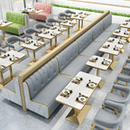47.27"D x 25.59"W x 33.46"H Contemporary Glam 2-seat Sofa for Restaurant