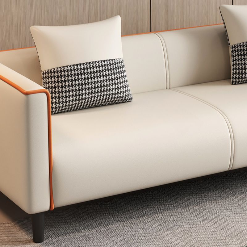 Standard Sofa/Loveseat/Single Sofa in Synthetic Leather, Available in Grey/Dark Blue/Light Green with Arm