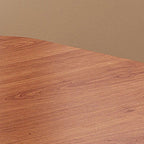 Veneer Dining Table with Crossed Legs, Foldable Square Top for 2-seater/Seating for 4, Scratch Resistant