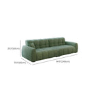 Drawing Room Standard Sofa in Sage Flannel with Armrest and 1 Pillow