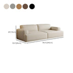 Modish Solid Color Stain Resistant Standard Sofa in Light Gray/Rose/Amber Color, 3-seater/4-seater/5 Person with 2 Pillows