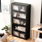 Ink Shelf Organizer with 1 Cabinet, 2 Cabinets, and 3-Cabinet, 2-Shelf, 3 Shelves, and 4-Shelf, Vertical/Horizontal Orientation, and Closed Back