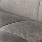 Armless Cotton Blend and Leather Convertible Contemporary Sofa Bed