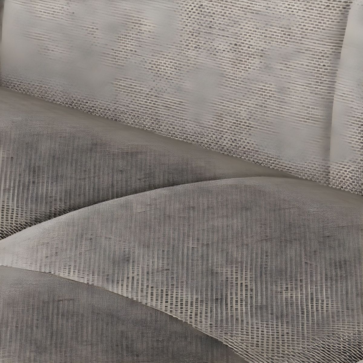 Armless Cotton Blend and Leather Convertible Contemporary Sofa Bed