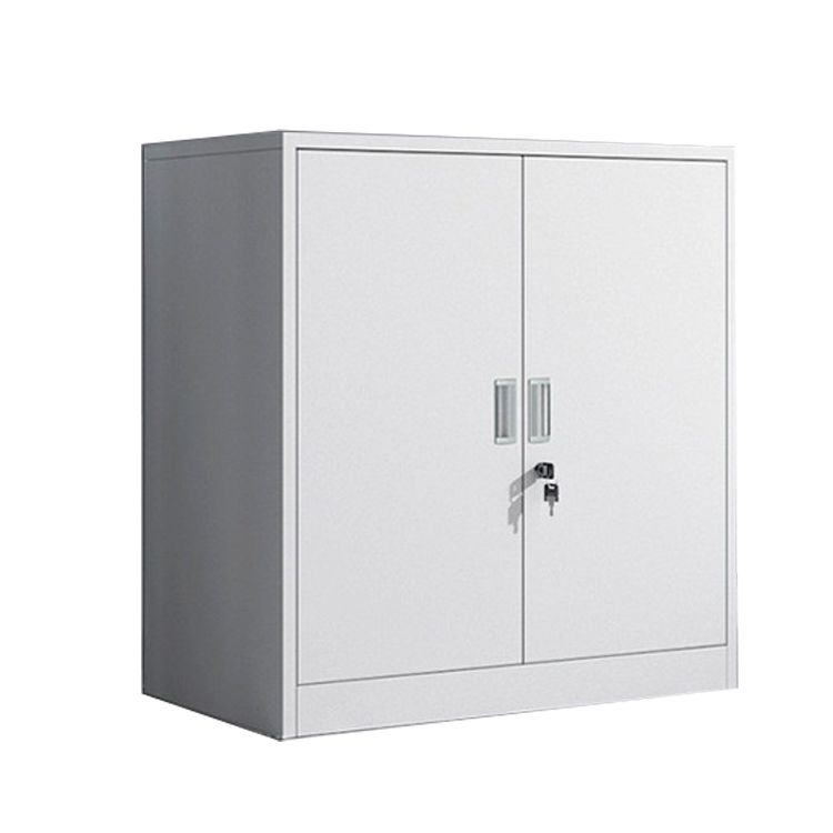 Simplistic White Steel Corrosion Resistant Office Storage Cabinets with Cabinet and Locking Door