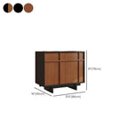 Trendy Wardrobe Chest Of Drawers with 2 Cabinets and 2 Interior Shelves