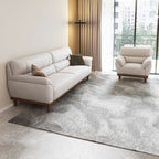 Tear Resistant Standard Sofa in White/Citrus Color Leather