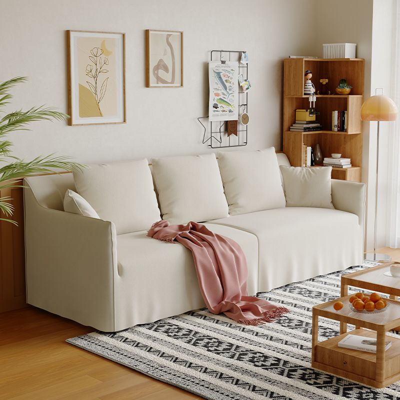 Standard Sofa/Loveseat in Light Gray/Emerald Green/Beige with Dressmaker Skirt and 5 Pillows