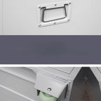 Art Deco Steel Non-flammable Horizontal Filing Cabinet/Vertical Filing Cabinet with Soft Close and Key Lock