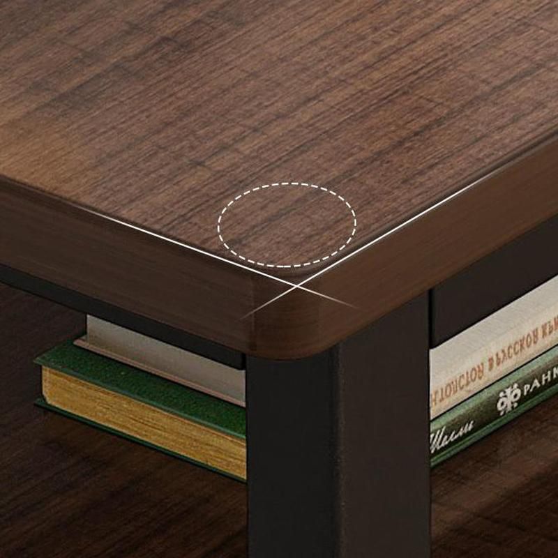 Non-Storage Feature Square 15.7'' Front-to-Back Modern Writing Office Desk Without Color