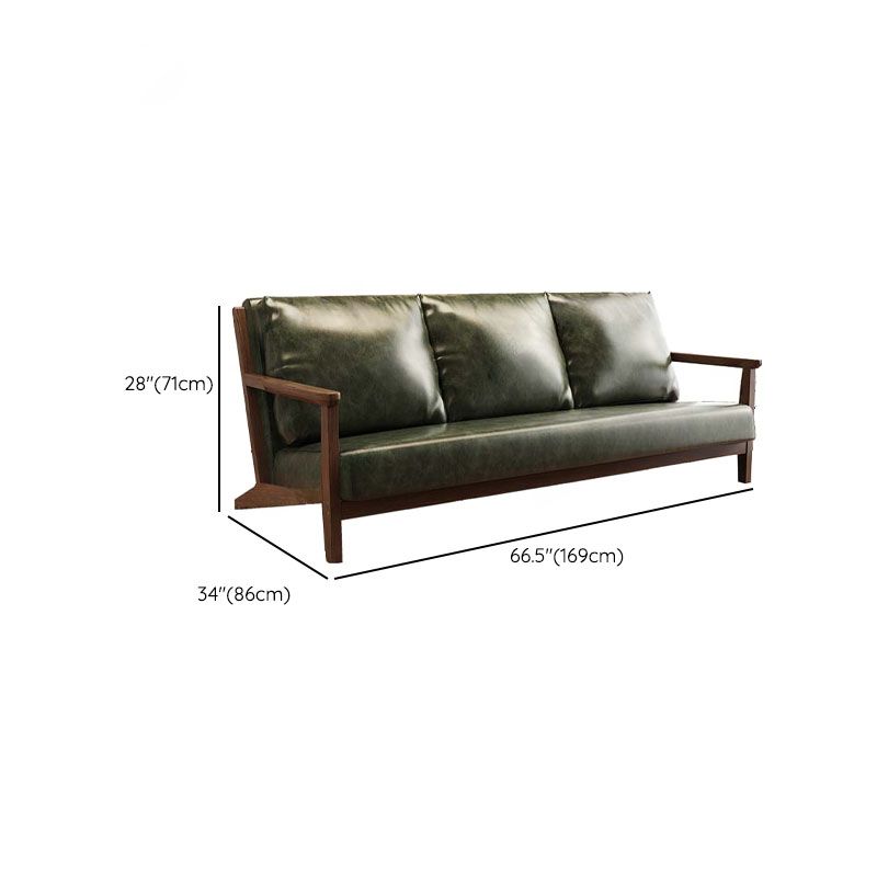 Modern Simple Style Single Sided Booth in Light Gray/Jade Green/Cocoa with Armrest and Foam Upholstery