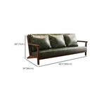 Modern Simple Style Single Sided Booth in Light Gray/Jade Green/Cocoa with Armrest and Foam Upholstery