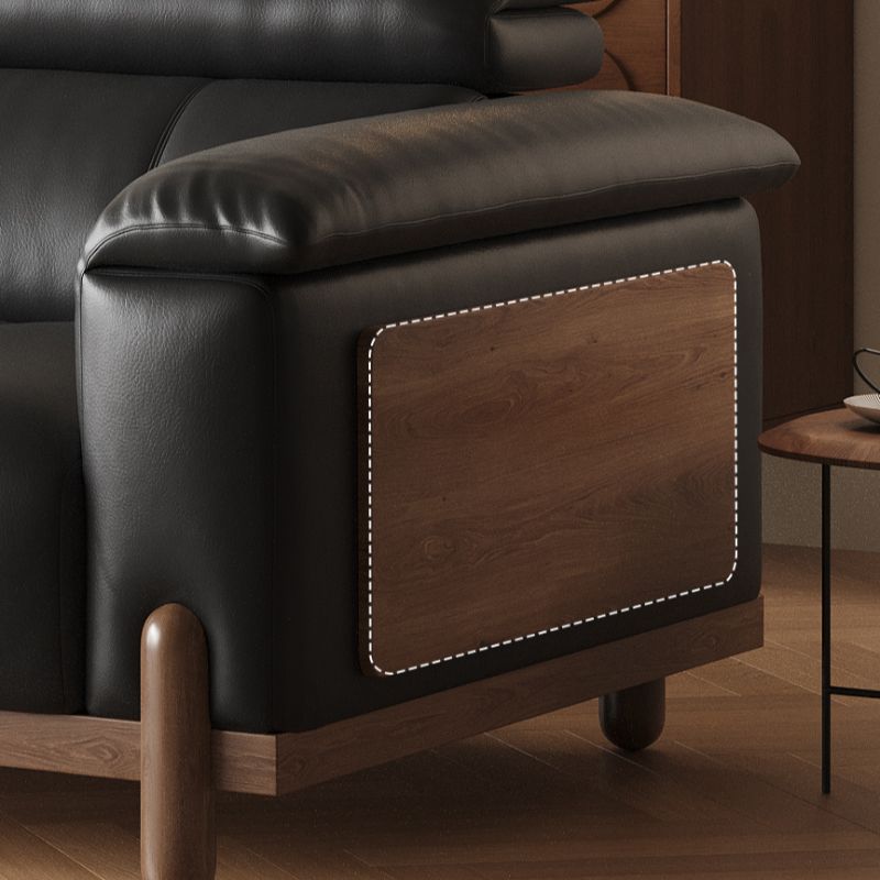Contemporary Modern Solid Color Water Resistant Standard Sofa in Ink for 2 People