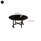 Heat Resistant Foldable Laminate Dining Table for 8/4-seater/Seats 10, Leaf Included