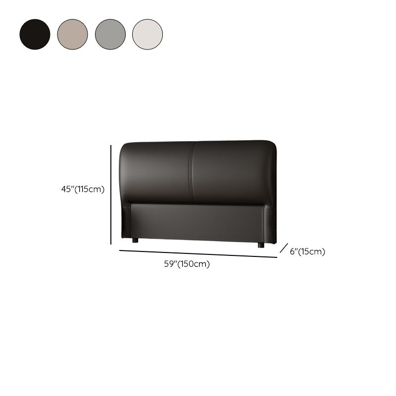Trendy Panel Headboard in Natural Wood with No Distressing, Rectangle Shape for King/Queen/Full Bed, Sponge Upholstery Fill, Standard Height