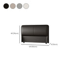 Trendy Panel Headboard in Natural Wood with No Distressing, Rectangle Shape for King/Queen/Full Bed, Sponge Upholstery Fill, Standard Height