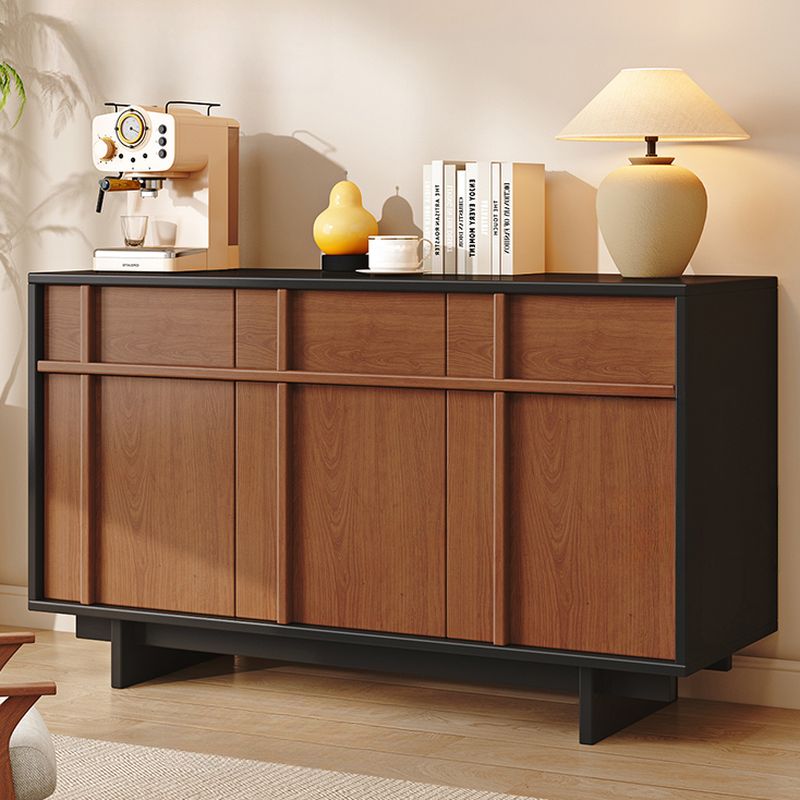 Trendy Wardrobe Chest Of Drawers with 2 Cabinets and 2 Interior Shelves