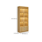 Multi-shelf Modern & Contemporary Style Wood Hutch Cabinet for Living Room