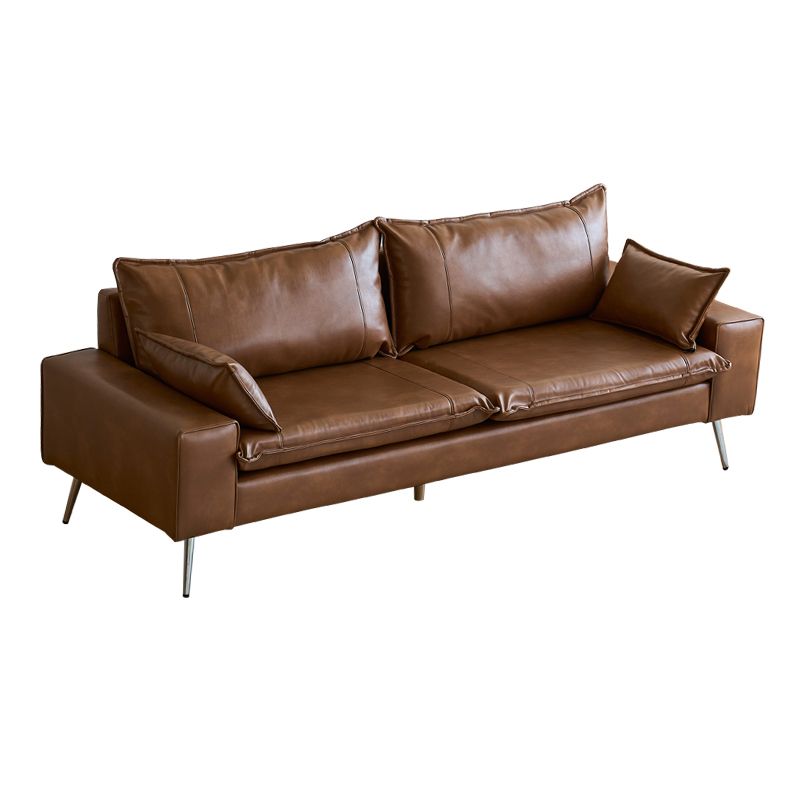 Modern Olive Green/Ink/Lemon Color Solid Color Leather/Corduroy Sofa Couch for Seats 4/Seats 3/Seats 2