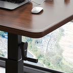 Trendy Engineered Wood Laptop Cart with Flexible Height, Casters, and 4/5/2 Outlets