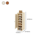 Bamboo 8 Tiers/7 Tiers Shoe Tower with Dustproof Feature