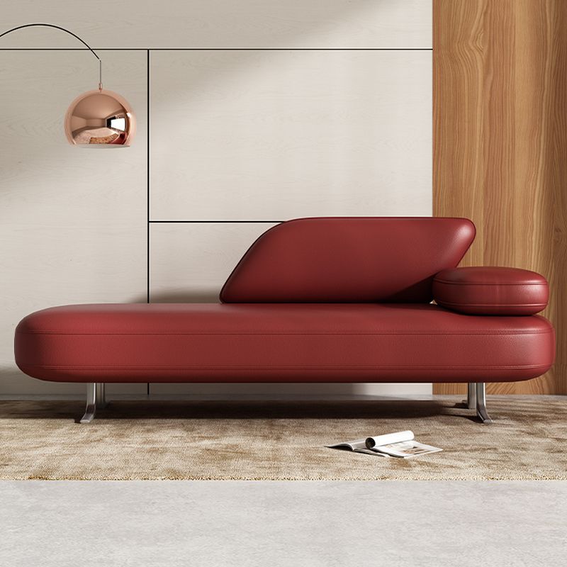 Modern Simple Style Chaise Chair for Bedroom with Solid Color and Left Arm/Right-hand Arm