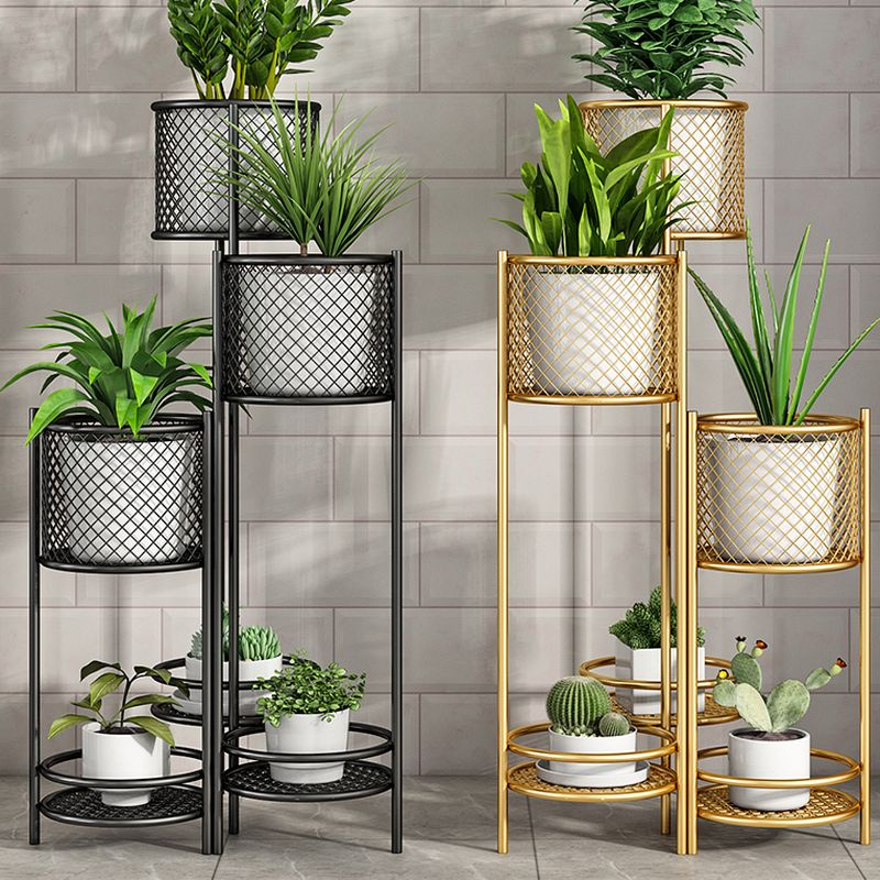 Circular-shaped Flower Stand with Metal Top and 6 Shelves