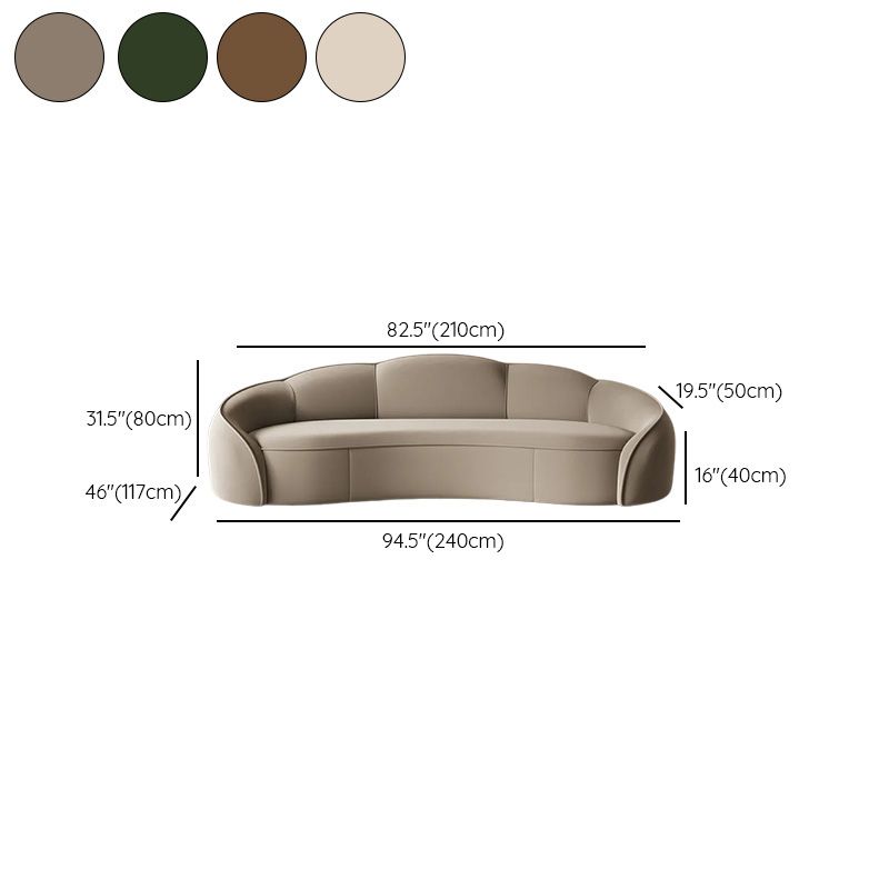 Versatile Olive Green/Ivory/Sand Sofa/Loveseat/Single Sofa with Sloped Arms and Concealed Support
