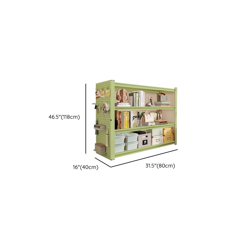 Light Green Modern Steel Tower Shelf with Alterable Shelf and Unfixed Installation