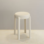 Backless Stool with Synthetic Material Frame