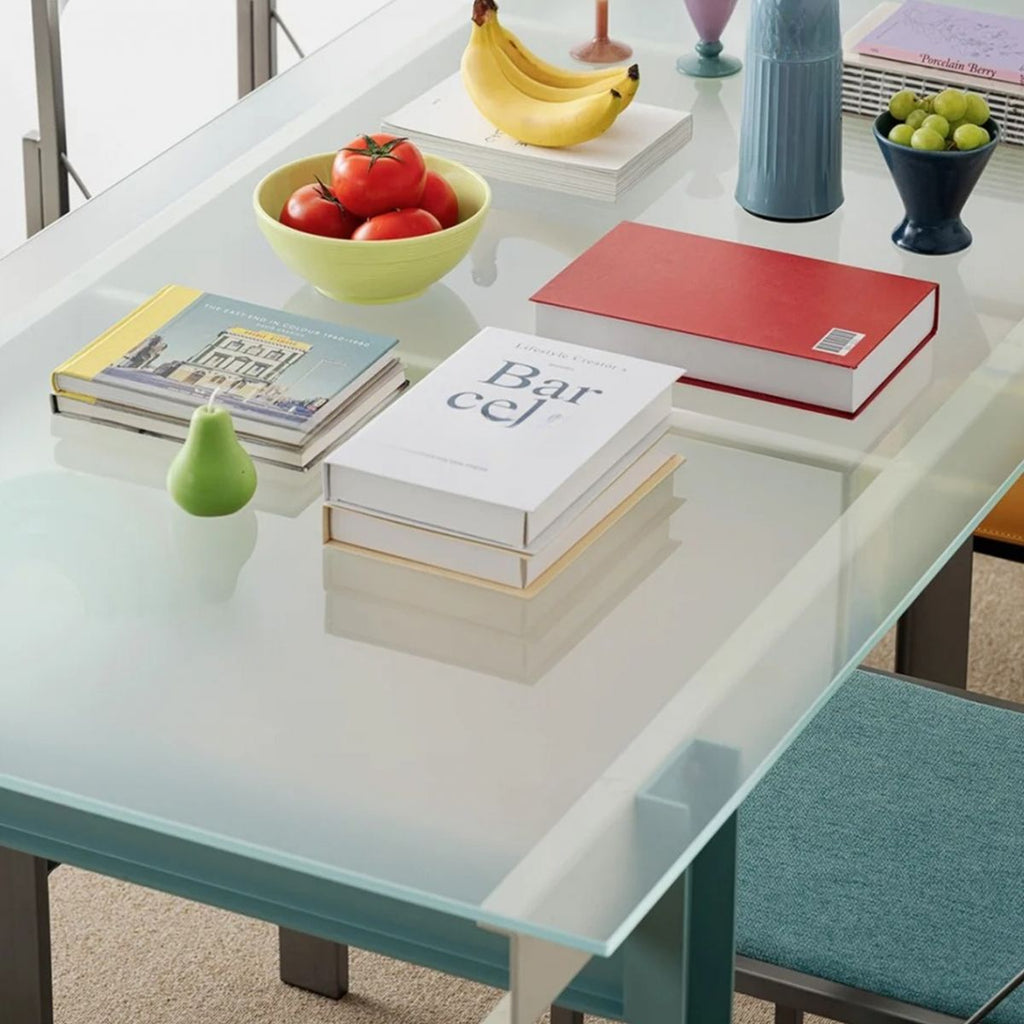 Trendy Glass Table with Clear Top and Legs Base, Seating for 6/4/10, Anti-Fouling Glass