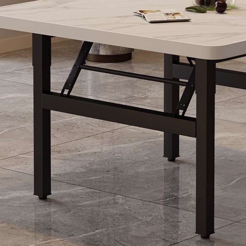 Modish Anti-abrasion Timber Square SpaceSaver Collapsible Card Table with Ink Base