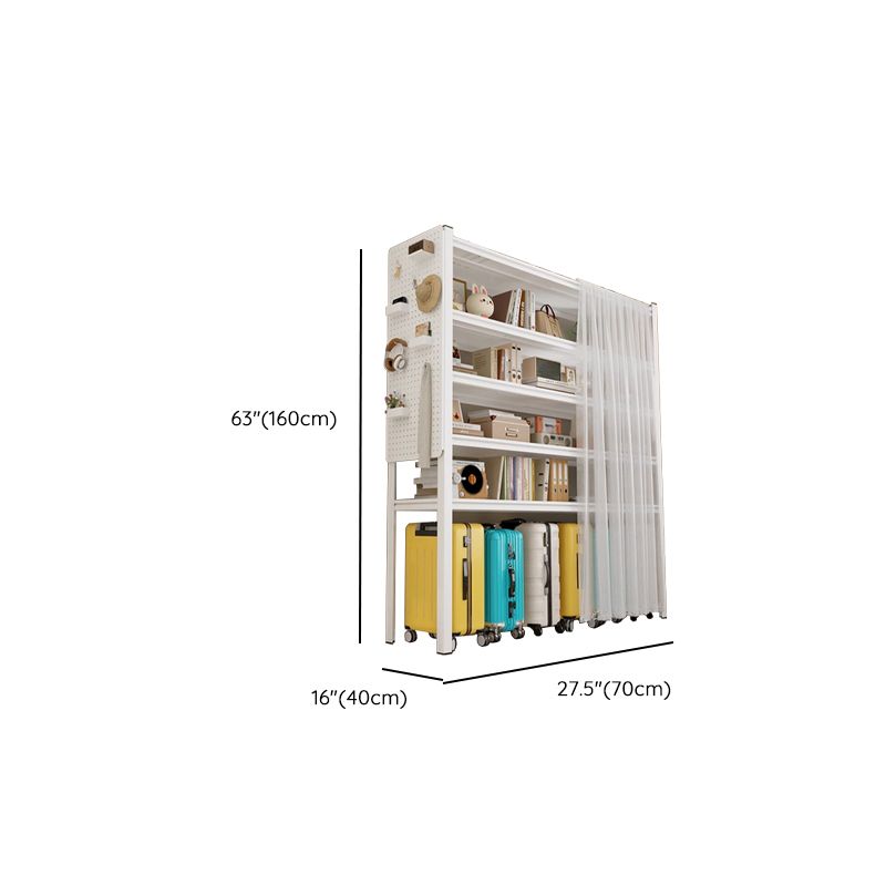 Casual Rectangle Cabinet Shelf with 5 Tiers/4 Tiers/3 Tiers Options