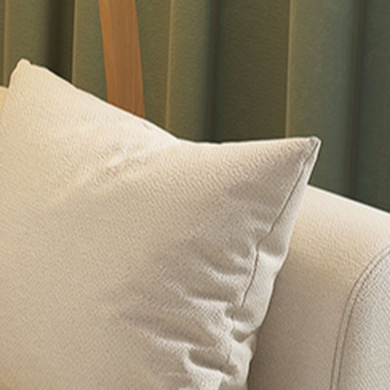 Flannel Loveseat in Light Gray/Navy Blue/Cream with Armrest