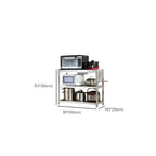 Silver Modern Standard Baker's Rack with Stainless Steel Frame and Metal Shelves