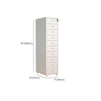 Modern Mobile Key Locking Filing Cabinet with Drawers in Metal Frame
