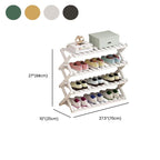 Art Deco Bambusa X-Shape Shoe Rack with 4/5/3 Shelves for 1-20 Pairs in Drawing Room