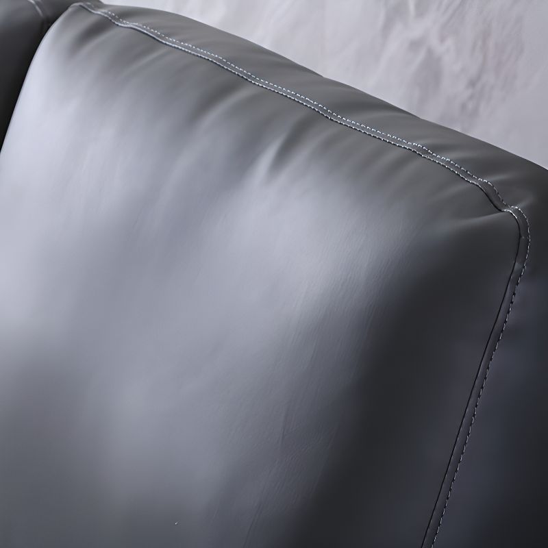 Contemporary Modern Solid Color Water Resistant Standard Sofa/Loveseat/Single Sofa in Dark Gray, Seating for 3/2 People/Seats 1